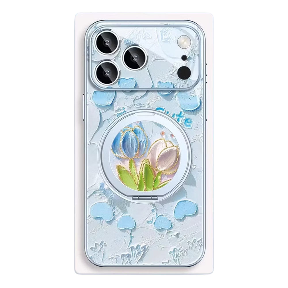 Phone Case with 360° Rotating Ring Stand for iPhone C-80134