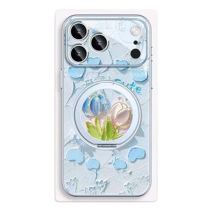 Phone Case with 360° Rotating Ring Stand for iPhone C-80134