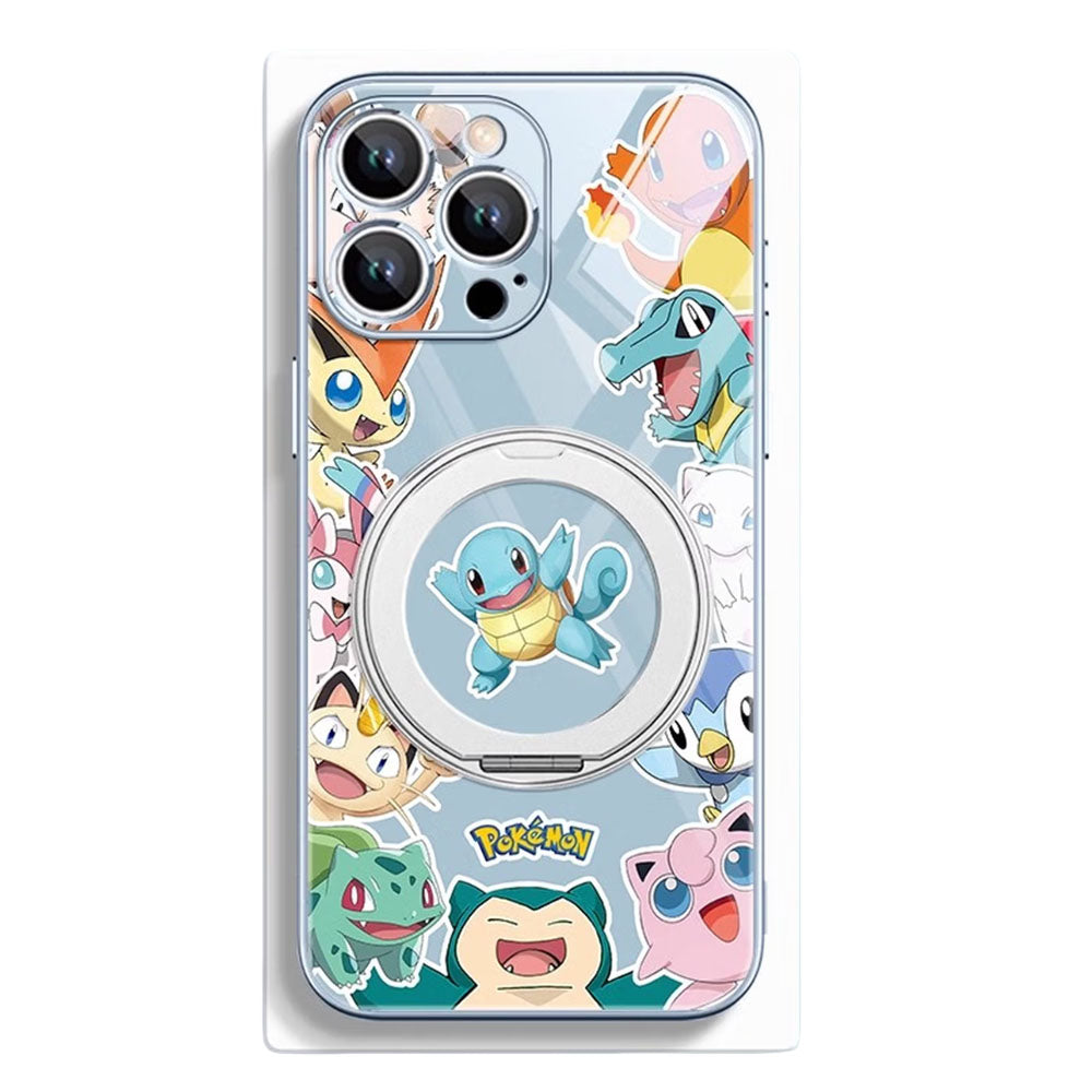 Phone Case with Ring Stand and Camera Lens Protection for iPhone C-80135