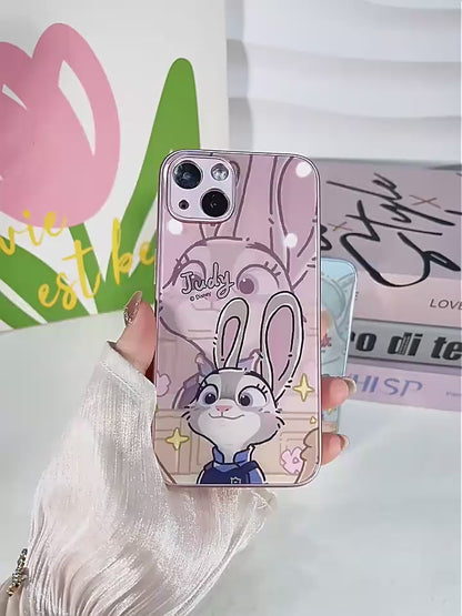 Slim Printed Glass Protective Phone Case for iPhone C-80126