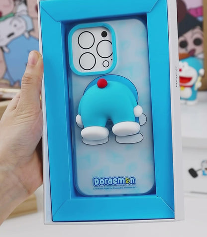 Semi-Transparent Phone Case with Pop-Up Stand for iPhone C-80118