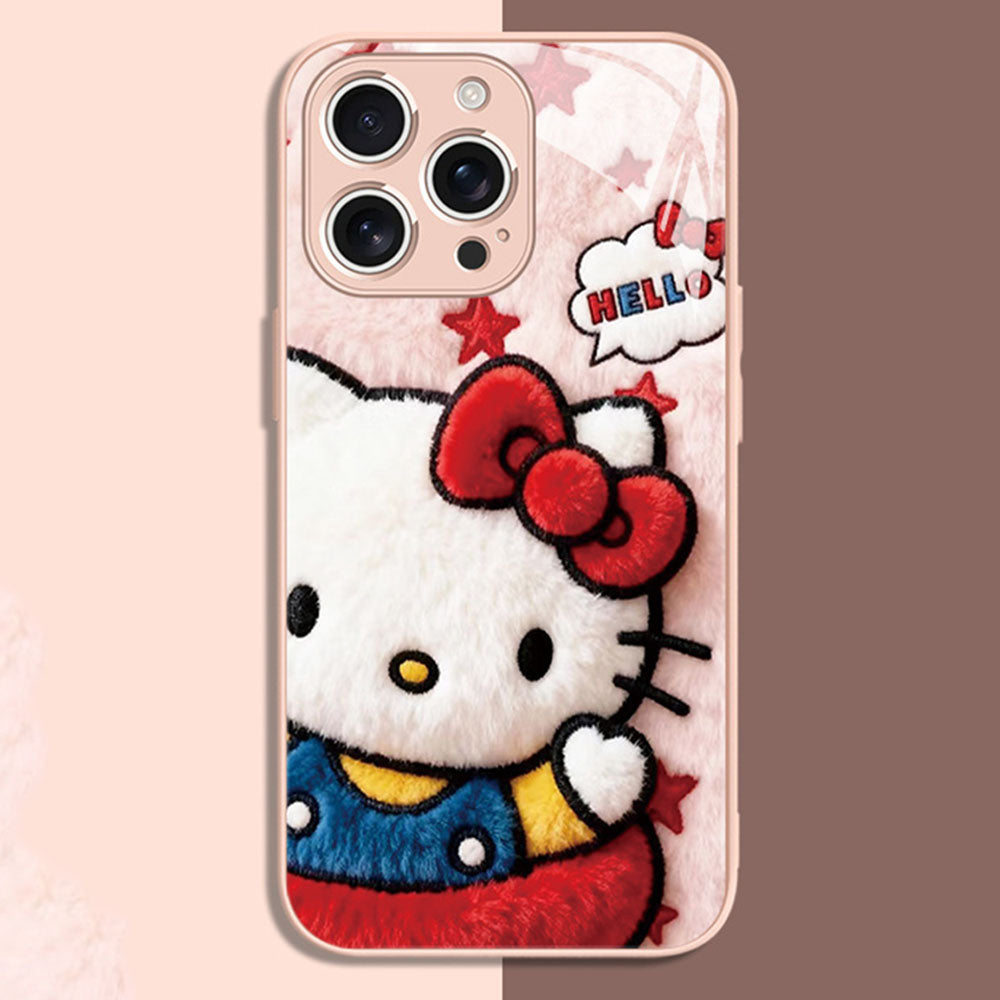iPhone Compatible Slim Tempered Glass Phone Case C-80153