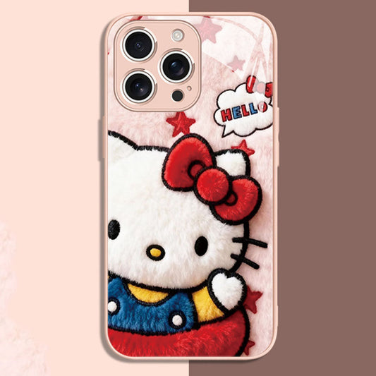 iPhone Compatible Slim Tempered Glass Phone Case C-80153