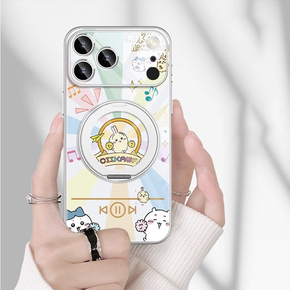 iPhone Compatible Shockproof Phone Case with Ring Stand C-80137