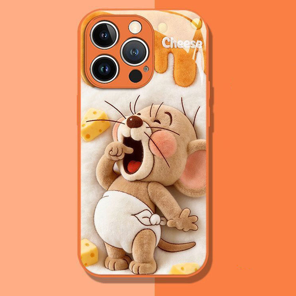 3D-Effect Printed Case with Camera Protection Compatible with iPhone – C-80150
