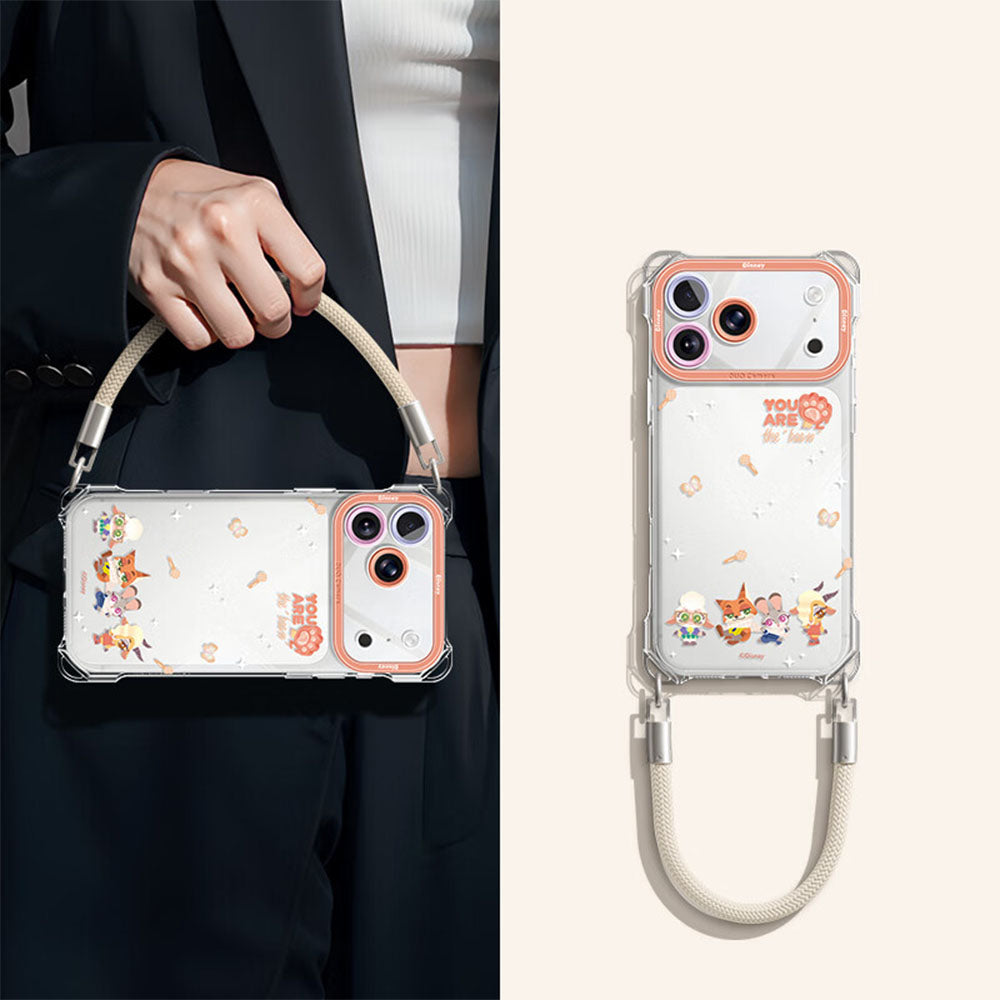 Shockproof & Stain-Resistant Phone Case with Strap for iPhone C-80183