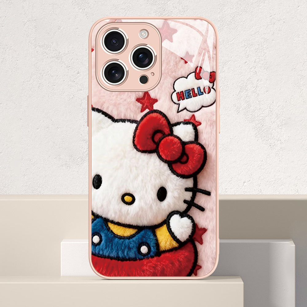 iPhone Compatible Slim Tempered Glass Phone Case C-80153