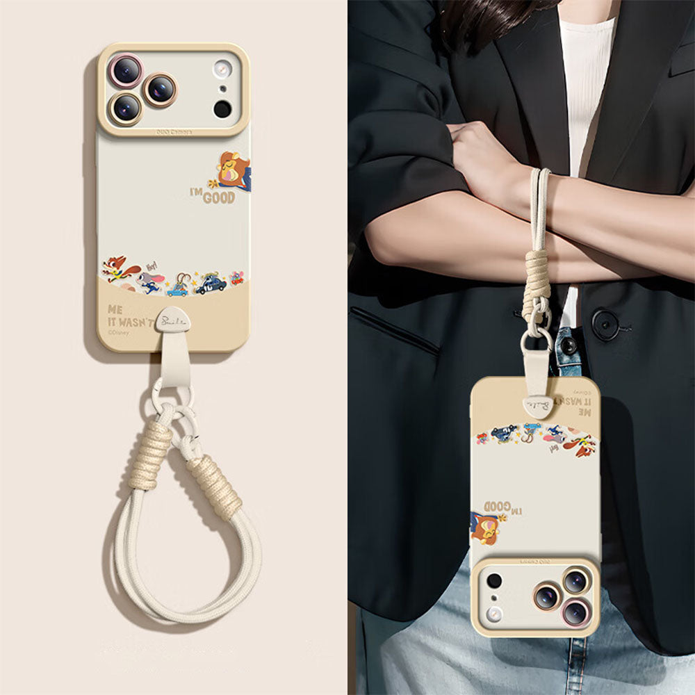 Corner Protection Shockproof Phone Case with Strap for iPhone C-80186