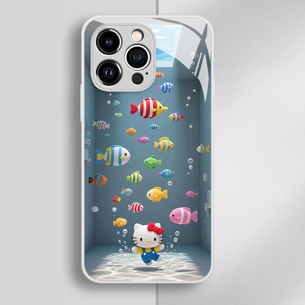 Liquid Silicone Tempered Glass iPhone Case with Full Camera Protection C-80142
