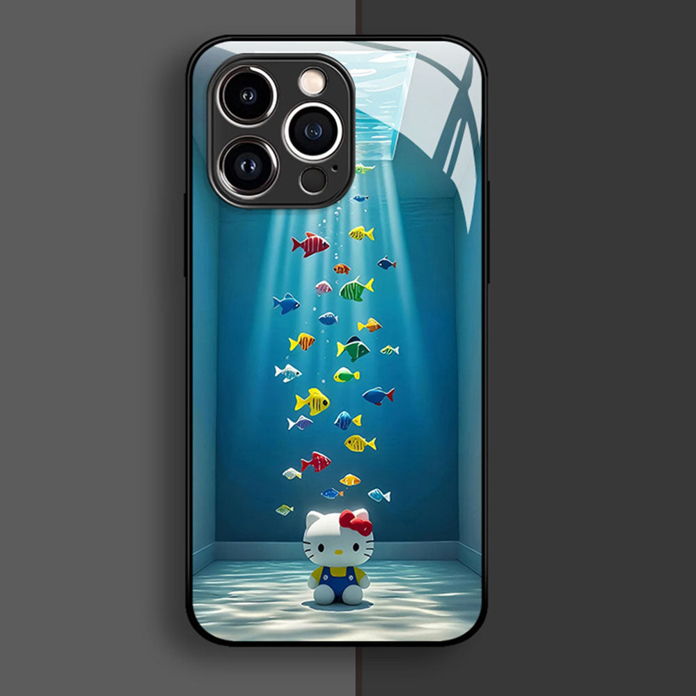 Liquid Silicone Tempered Glass iPhone Case with Full Camera Protection C-80142