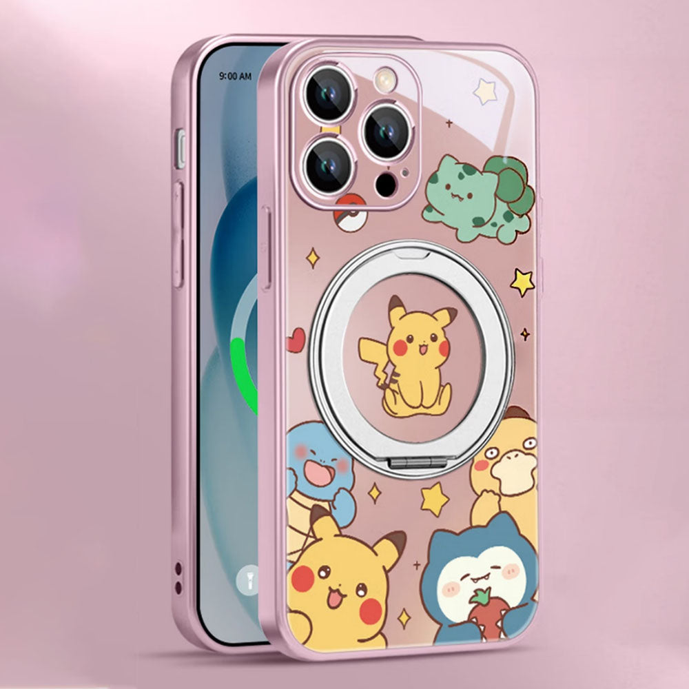 iPhone Case with 360° Rotating Ring Stand & Shock Protection C-80088