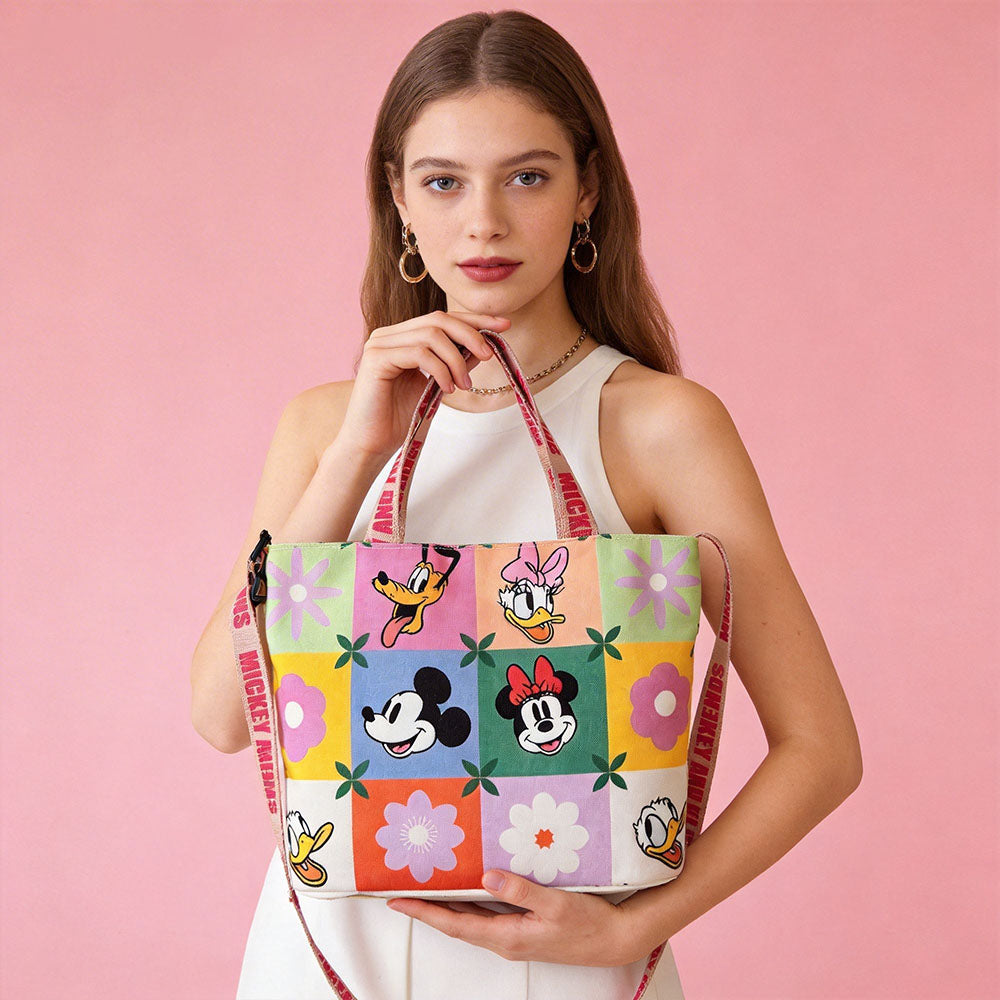 2-Way Lightweight Canvas Tote & Shoulder Bag C-483