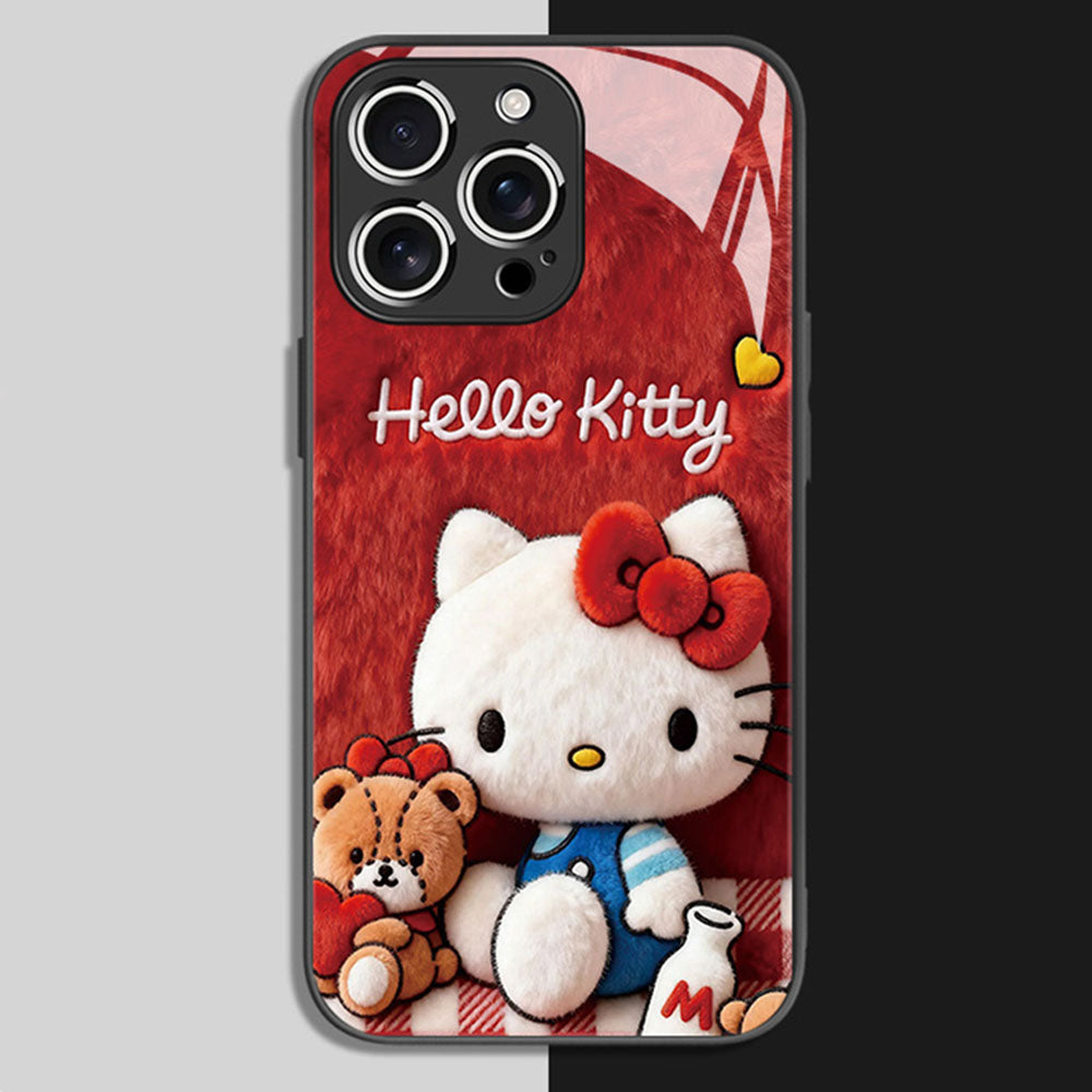 iPhone Compatible Slim Tempered Glass Phone Case C-80153