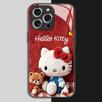 iPhone Compatible Slim Tempered Glass Phone Case C-80153
