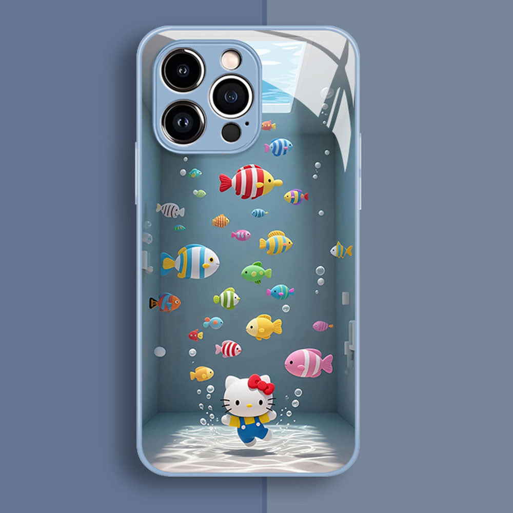 Liquid Silicone Tempered Glass iPhone Case with Full Camera Protection C-80142