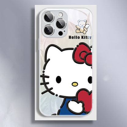Metallic Frame Glass-Style iPhone Case C-80152