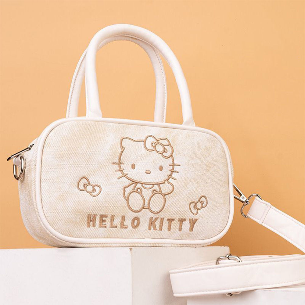 Vintage Embroidered Mini Boston Bag C-489