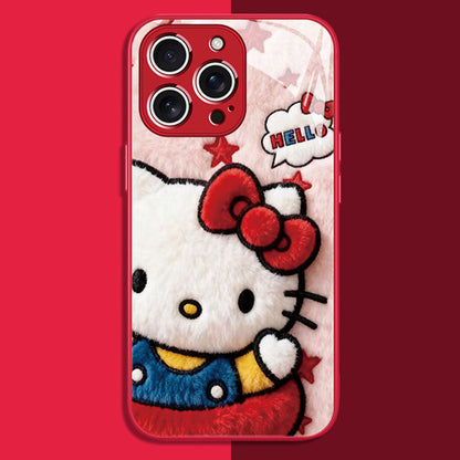 iPhone Compatible Slim Tempered Glass Phone Case C-80153