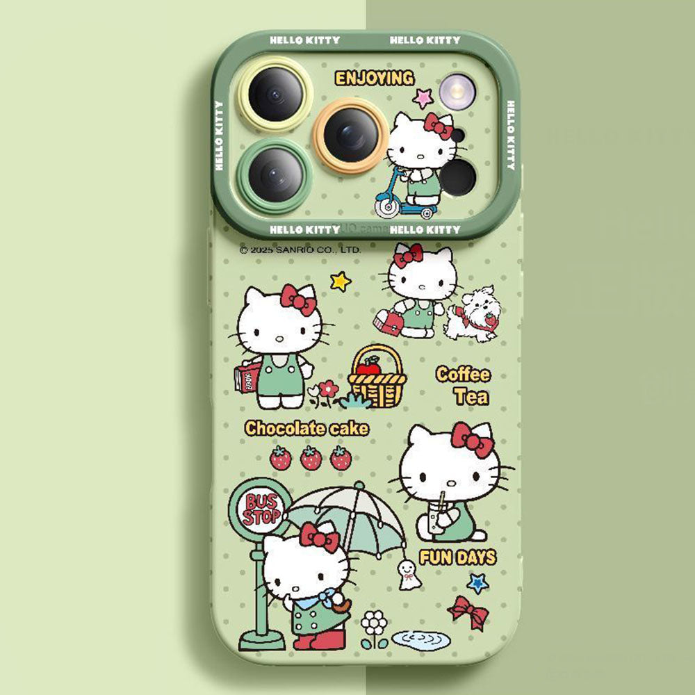 Cute 5-Color Shockproof Camera Protection Phone Case for iPhone C-80203