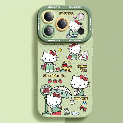 Cute 5-Color Shockproof Camera Protection Phone Case for iPhone C-80203