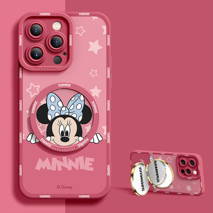 iPhone Compatible 2-Way Stand Phone Case with Built-In Mirror C-80154