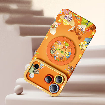 360° Rotating Ring Stand Protective Phone Case for iPhone C-80188