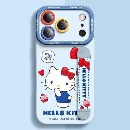 Cute iPhone Case with Adjustable Stretch Hand Strap C-80156