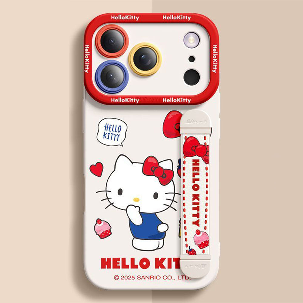 Cute iPhone Case with Adjustable Stretch Hand Strap C-80156