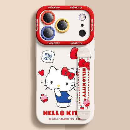 Cute iPhone Case with Adjustable Stretch Hand Strap C-80156