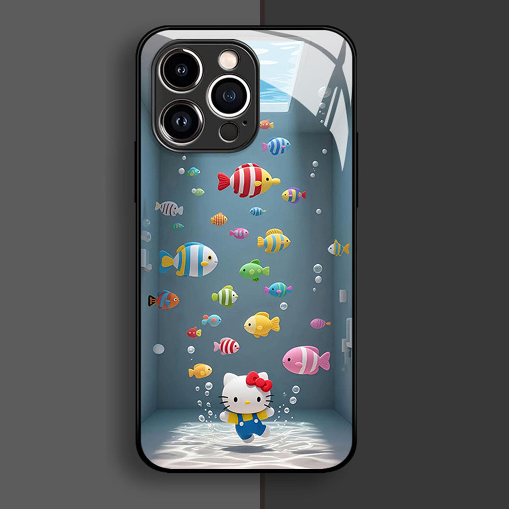 Liquid Silicone Tempered Glass iPhone Case with Full Camera Protection C-80142