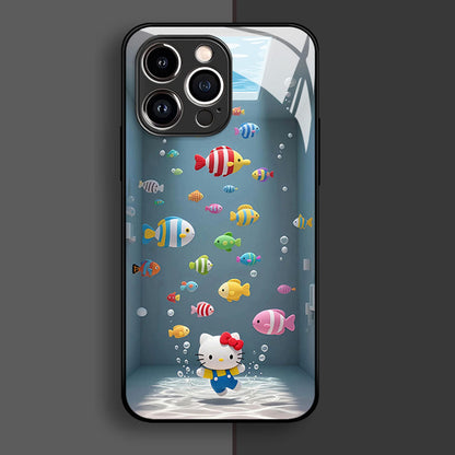 Liquid Silicone Tempered Glass iPhone Case with Full Camera Protection C-80142