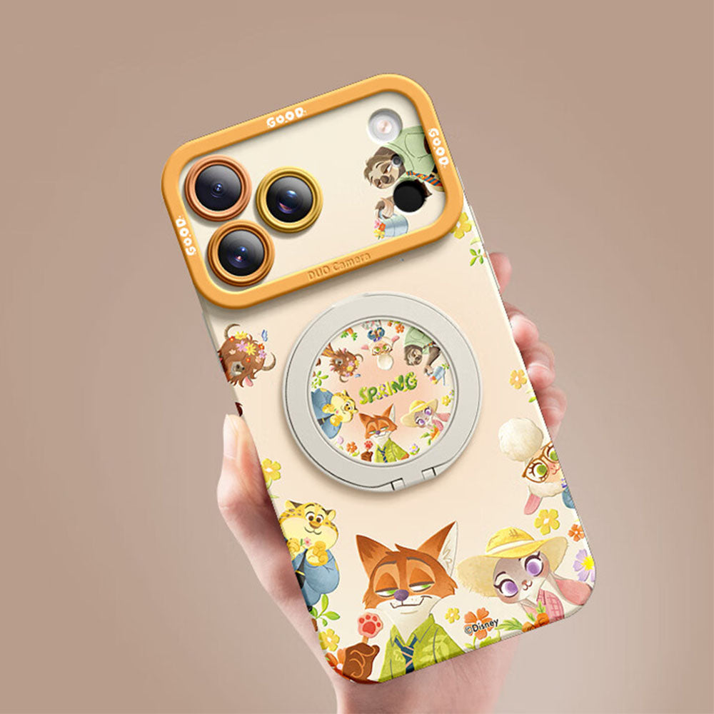 360° Rotating Ring Stand Protective Phone Case for iPhone C-80188