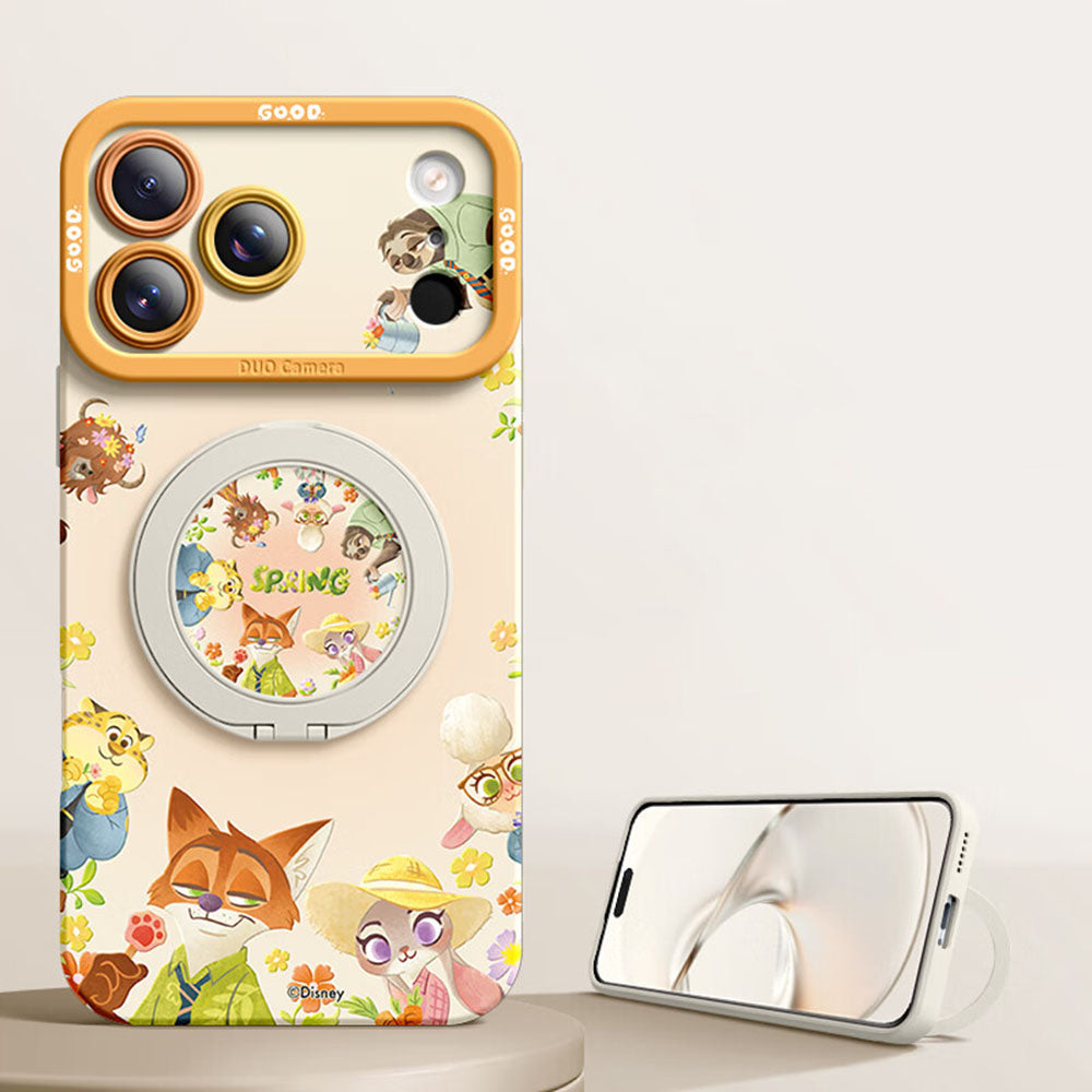 360° Rotating Ring Stand Protective Phone Case for iPhone C-80188