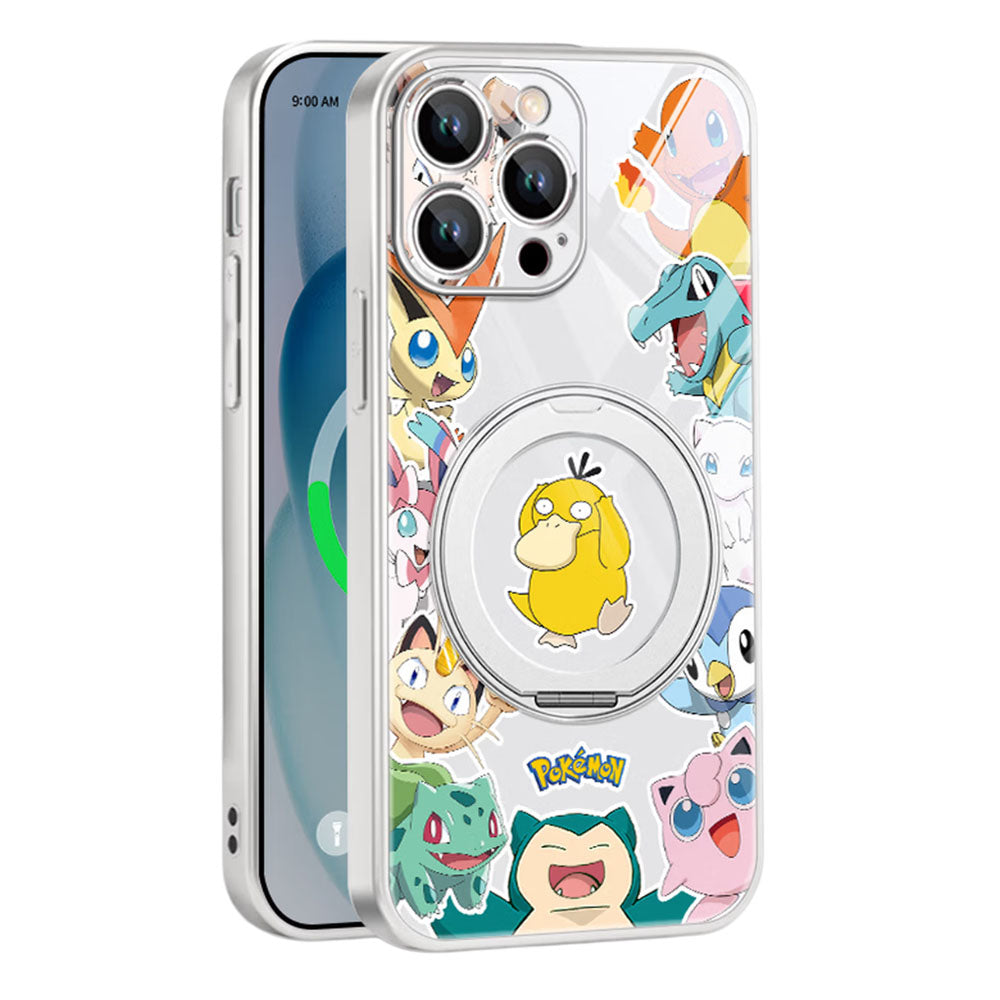 Phone Case with Ring Stand and Camera Lens Protection for iPhone C-80135