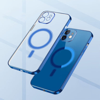 Clear Slim Magnetic Shockproof Phone Case for iPhone C-80125