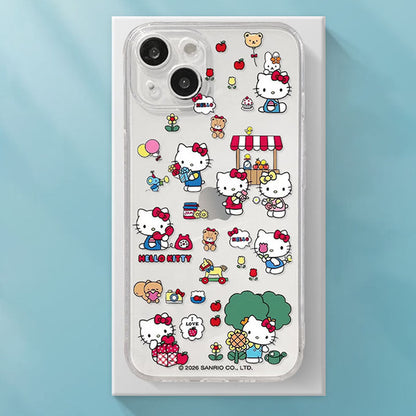 All-Over Print Slim Lightweight Clear Phone Case for iPhone C-80122